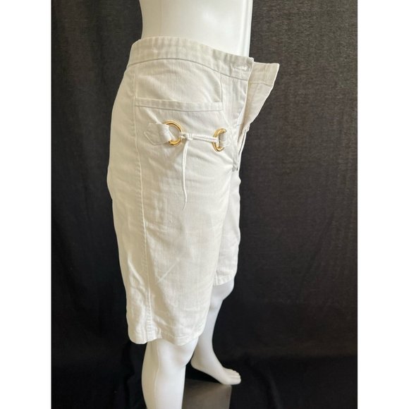Gucci Women's Vintage Short Pant Elegant White Pockets XS - Picture 8 of 12